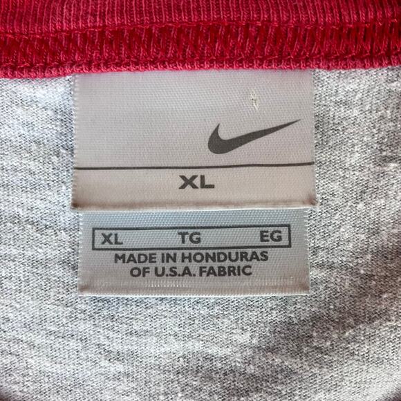 Vintage Nike Silver Tag Big Logo Ringer Style T-shirt - Picture 4 of 7